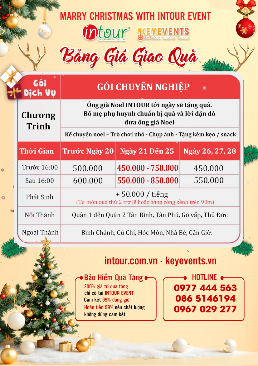 Dịch vụ giao quà ông già noel Dịch vụ giao quà ông già noel