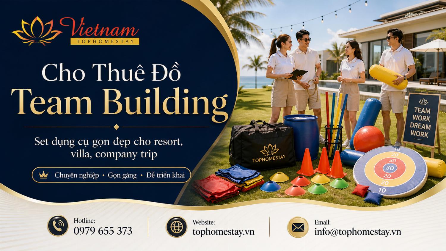 cho thuê đồ team building trọn gói