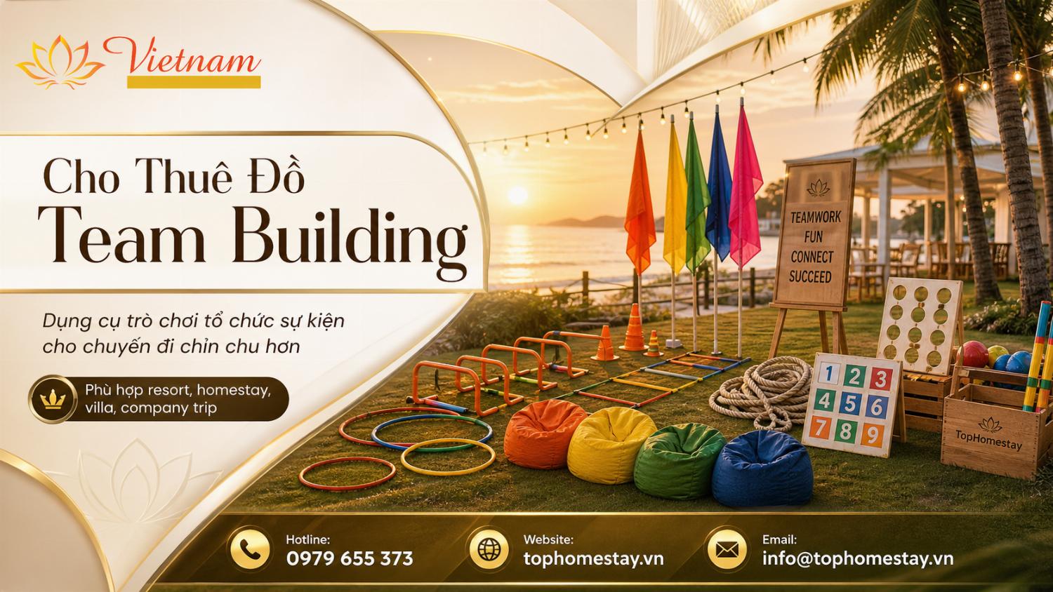 cho thuê đồ team building trọn gói
