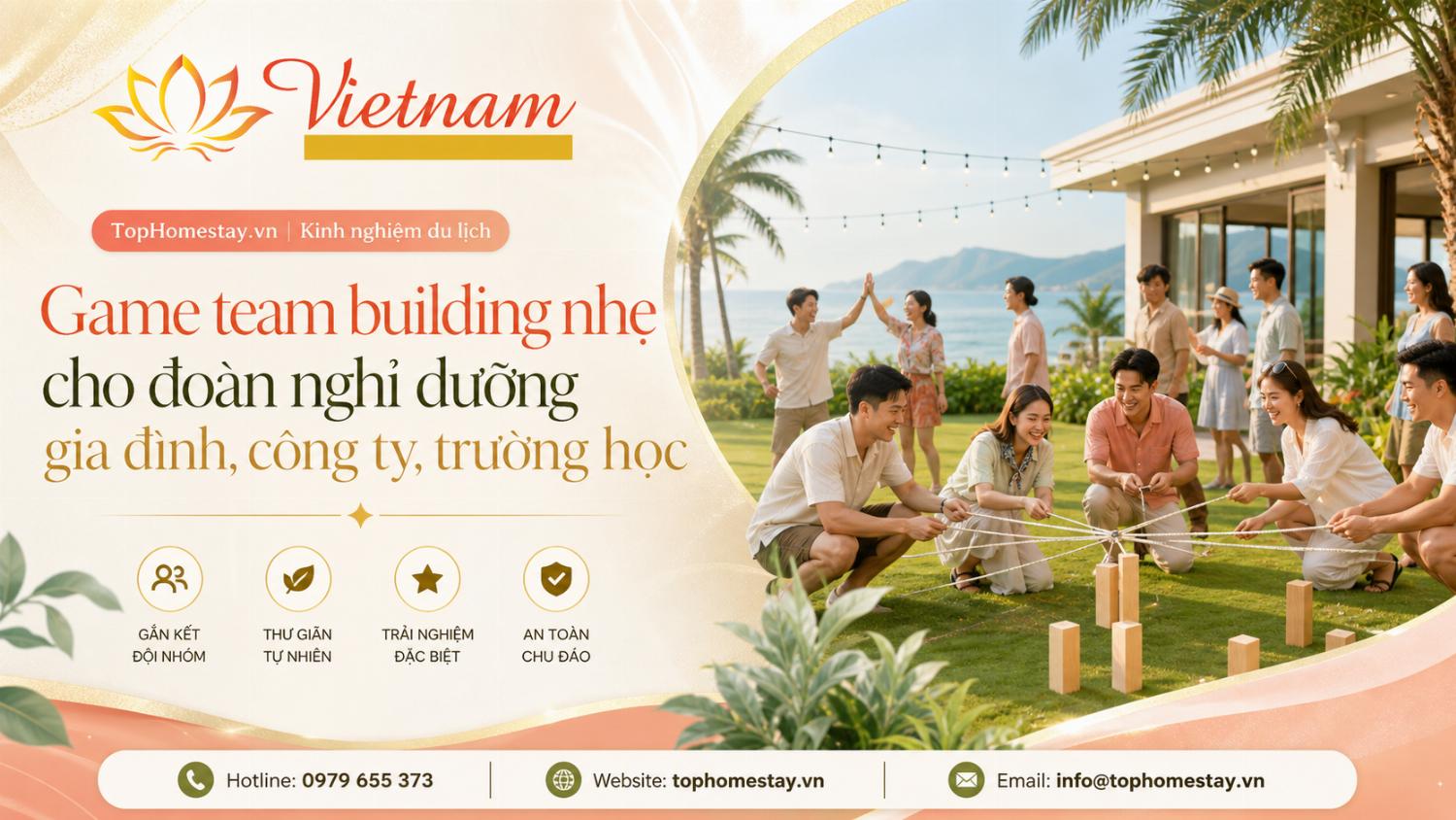 Game Team Building Nhẹ Cho Đoàn Nghỉ Dưỡng Gia Đình, Công Ty, Trường Học