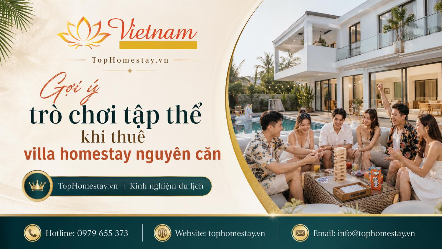Gợi Ý Trò Chơi Tập Thể Khi Thuê Villa, Homestay Nguyên Căn