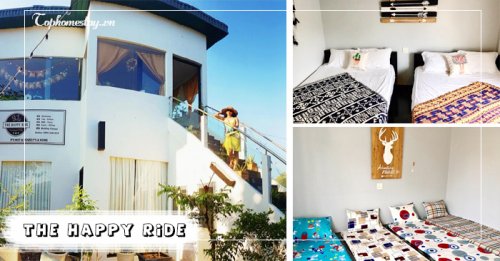 The Happy ride homestay phòng ngủ đáng yêu và đầy đủ sắc màu