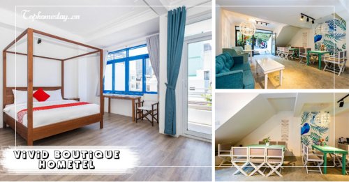 Vivid Boutique Hometel, căn nhà ngập tràng sắc màu tươi mới