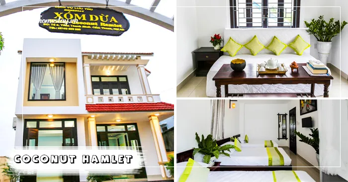 Coconut hamlet homestay màu xanh tươi của xóm dừa