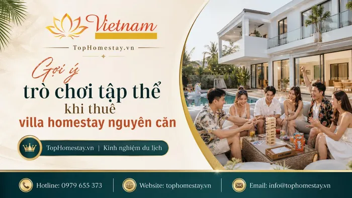 Gợi Ý Trò Chơi Tập Thể Khi Thuê Villa, Homestay Nguyên Căn